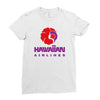 stylish retro hawaiian airlines Ladies Fitted T-Shirt