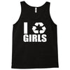 i recycle girls  funny Tank Top