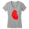 heart Women's V-Neck T-Shirt