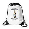 Drinking Buddies Drawstring Bags