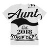 New Aunt 2018 Rokie Dept. All Over Women's T-shirt