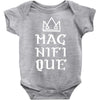 Magnifique With Crown Baby Bodysuit