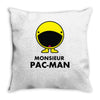 monsieur pacman Throw Pillow