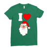 i love santa noel Ladies Fitted T-Shirt