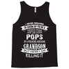 Super Cool Pops Of A Freaking Awesome Grandson Tank Top