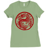chinese new year dragon Ladies Fitted T-Shirt