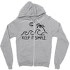 keep it simple Zipper Hoodie