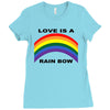 love is a rainbow Ladies Fitted T-Shirt