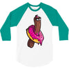 stickers 3/4 Sleeve Shirt