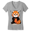 red fox 3 Women's V-Neck T-Shirt