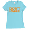 don't panic Ladies Fitted T-Shirt