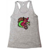 pink punk wolf Racerback Tank