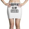 shopping is my cardio !! t shirt  shopping is my cardio graphic  t,,, Mini Skirts