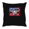 american eagle Throw Pillow
