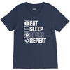 eat sleep spurs V-Neck Tee