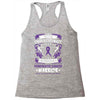 Never Underestimate the Strength of a Pancreatic Cancer Warrior Racerback Tank