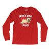 rescued by pug1 Long Sleeve Shirts