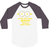 new mens womens kids eye got mad minion skills and stuff funny novelty 3/4 Sleeve Shirt