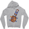 pop up knuckles1 Zipper Hoodie