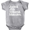 a litle life book white logo Baby Bodysuit