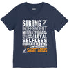 Strong Independent Motivated Sagittarius V-Neck Tee