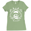 totenkopf zylinder skull pik poker ace topper bike mc rock metal Ladies Fitted T-Shirt