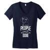 The More People I Meet The More I Love My Doxie Gifts Women's V-Neck T-Shirt