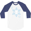 skull snowflakes alternative christmas jumper 3/4 Sleeve Shirt