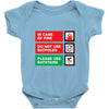 bat safety Baby Onesie