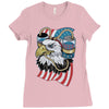beer eagle graphic Ladies Fitted T-Shirt