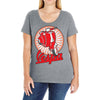 retro vespa red ideal birthday present or gift Ladies Curvy T-Shirt