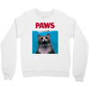 Jaws Parody Paws Crewneck Sweatshirt