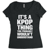 it's a kpop thing you probably wouln't understand Women's Triblend Scoop T-shirt