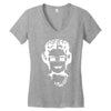 queen bee elizabeth 3d glasses Women's V-Neck T-Shirt