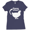 chicken butt Ladies Fitted T-Shirt