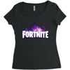 Fortnite Galaxy Women's Triblend Scoop T-shirt