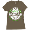 vote pandas Ladies Fitted T-Shirt