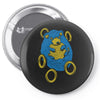sad hedgehog Pin-back button