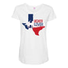 texan boxer lover Maternity Scoop Neck T-shirt