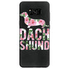 dachshund floral Samsung Galaxy S8 Case