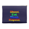 shoot eat sleep repeat gun Accessory Pouches