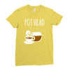 pot head Ladies Fitted T-Shirt