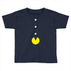 funny 80s pacman 'eating buttons' Toddler T-shirt