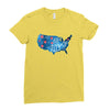 4th of July Ladies Fitted T-Shirt