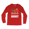 Halloween Kings Are Born In August Long Sleeve Shirts