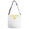 cccp retro,ussr,communist,russia,cold war,fun Adjustable Strap Totes