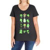 Funny Cthulhu T Shirts Ladies Curvy T-Shirt
