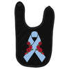 stomach cancer ribbon and rose Baby Bibs