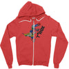 t'rex Zipper Hoodie