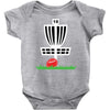 disc golf frisbee leaning on target basket innova Baby Onesie